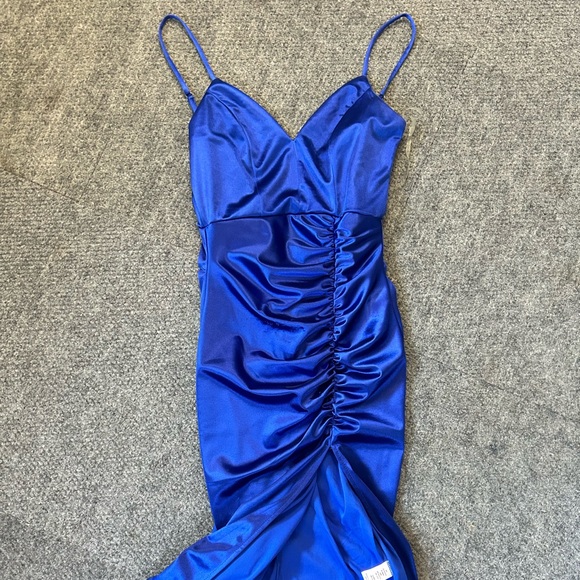 BLUE HOCO DRESS - Picture 1 of 3